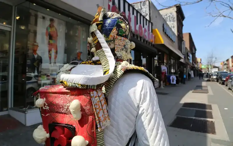 _Ayodamola Okunsiende dressed as “the Afronaut on expedition”.